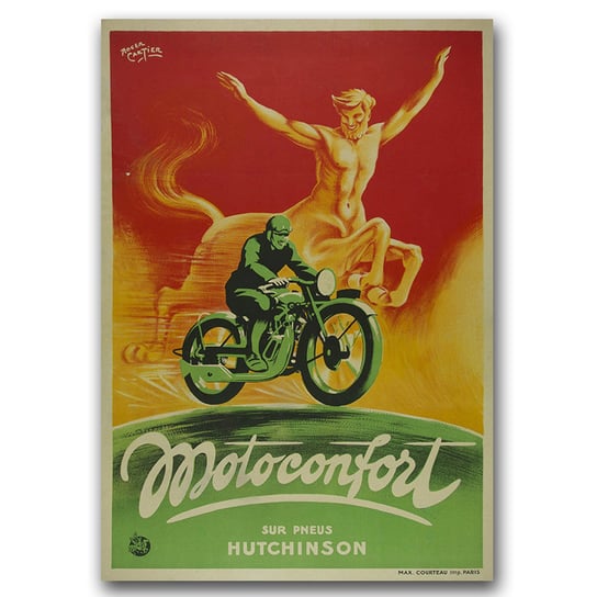Plakat w stylu retro Plakat rowerowy A2 40x60cm Vintageposteria