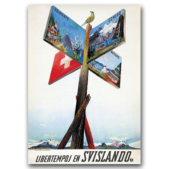 Plakat w stylu retro Svislando A2 40 x 60 cm Vintageposteria