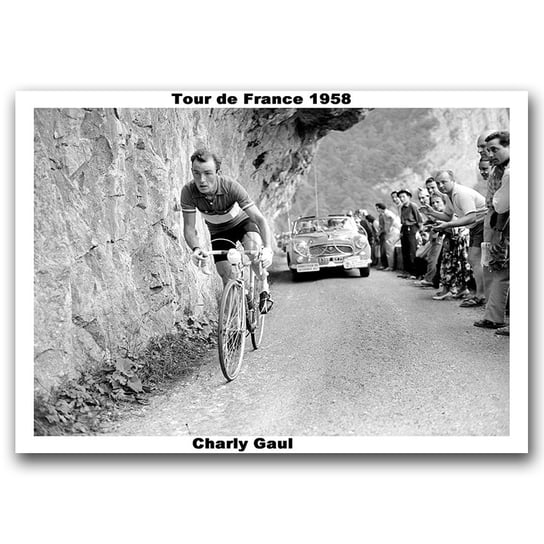 Plakat w stylu retro Tour de France Fotografia A1 Vintageposteria