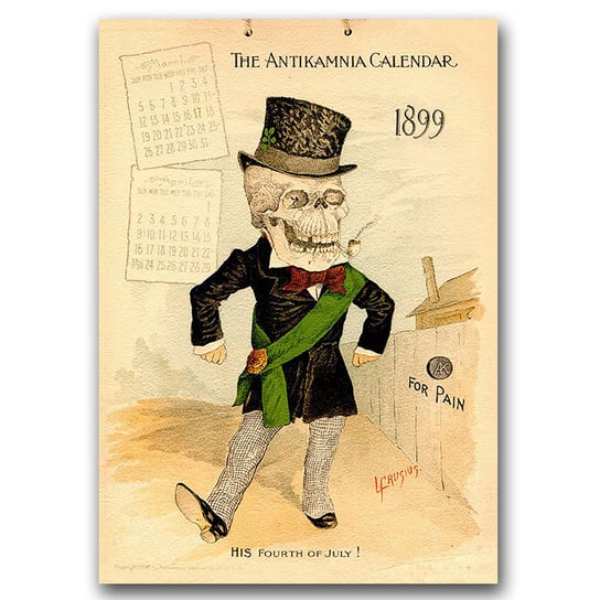 Plakat w stylu vintage Kalendarz Antikamnia A1 Vintageposteria