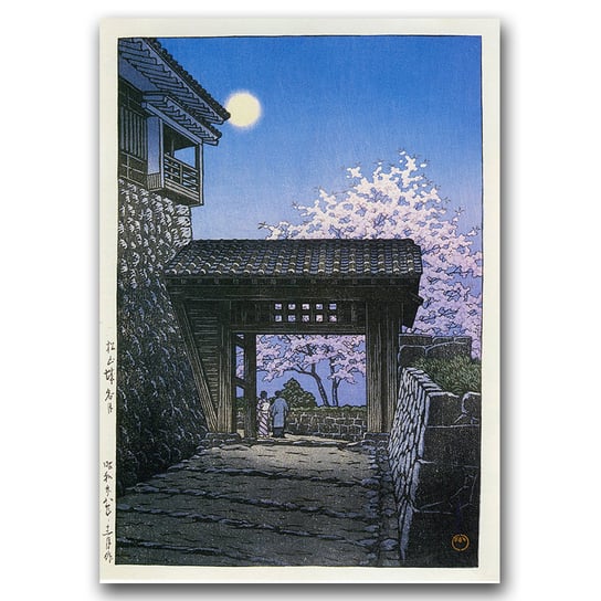 Plakat w stylu vintage Kwiat wiśni Kawase Hasui A2 Vintageposteria