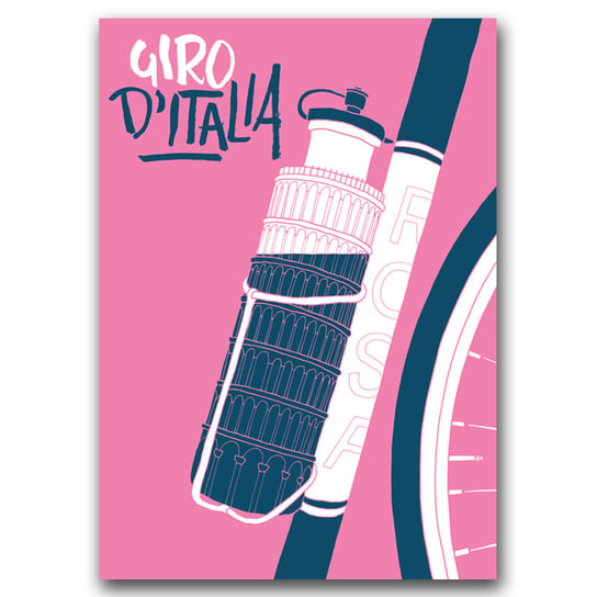 Plakat w stylu vintage na płótnie Giro d'Italia A1 Vintageposteria
