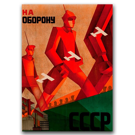 Plakat w stylu vintage Propaganda ZSRR A3 Vintageposteria