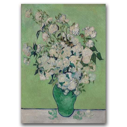 Plakat w stylu vintage Van Gogh Róże A2 40x60cm Vintageposteria