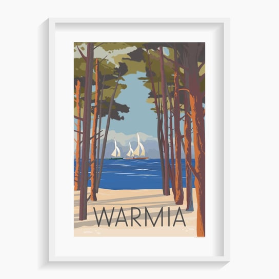 Plakat Warmia 40x50 cm A. W. WIĘCKIEWICZ