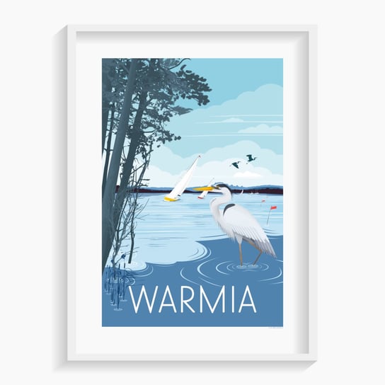 Plakat Warmia 50x70 cm A. W. WIĘCKIEWICZ