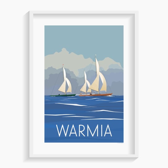 Plakat Warmia A1 59,4x84,1 cm A. W. WIĘCKIEWICZ