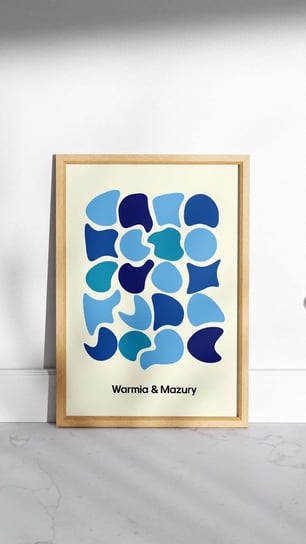 Plakat: "Warmia i Mazury" 30x40 cm Inna marka