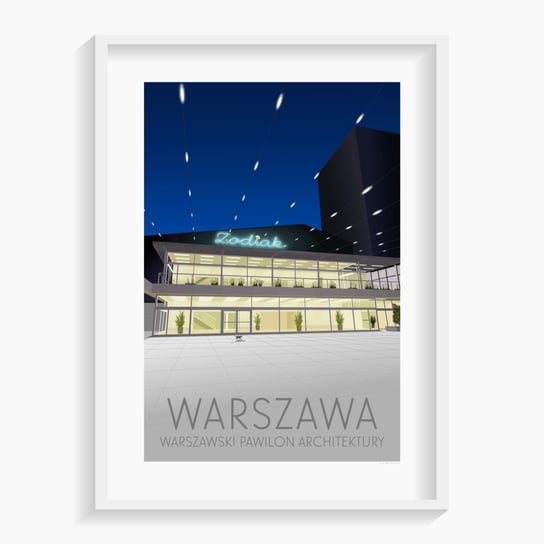 Plakat Warszawa 50x70 cm A. W. WIĘCKIEWICZ