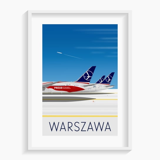 Plakat Warszawa A1 59,4x84,1 cm A. W. WIĘCKIEWICZ