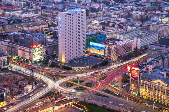 Plakat, Warszawa Centrum, 29,7x21 cm reinders