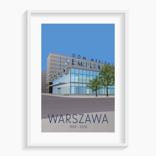 Plakat Warszawa Emilia 40X50 Cm A. W. WIĘCKIEWICZ
