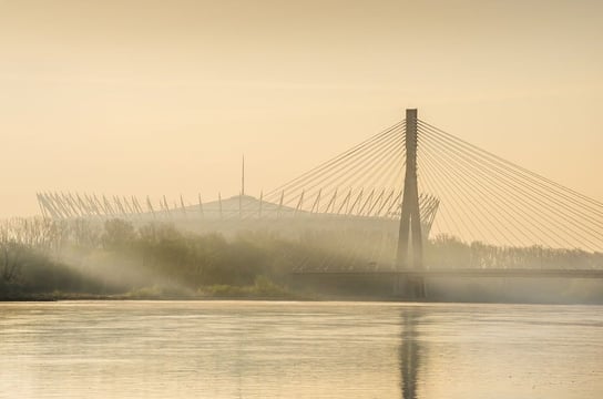 Plakat, Warszawa Stadion Narodowy o świcie, 100x70 cm reinders