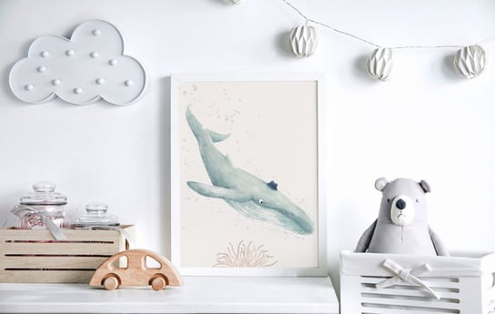 Plakat Wieloryb Ambroży Printed Stories