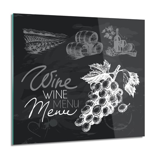 Plakat wino owoce foto szklane na ścianę, 60x60 cm ArtPrintCave