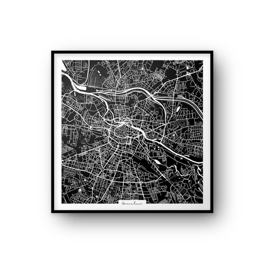 Plakat Wrocław Mapa 30x30 cm Peszkowski Graphic