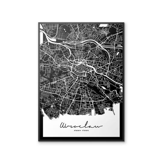 Plakat Wrocław Mapa, 50x70 cm Peszkowski Graphic