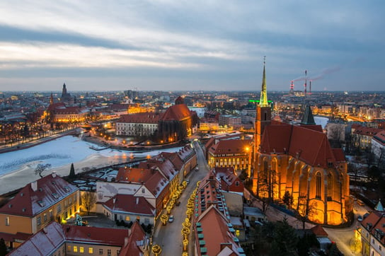 Plakat, Wrocław, Polska - premium 70x50 cm reinders