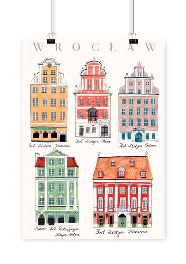 Plakat Wrocław Złote Kamienice 21x30 Love Poland Design