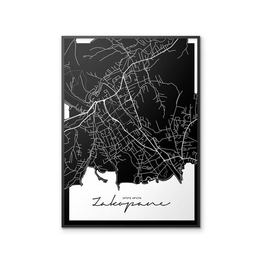 Plakat Zakopane Mapa, 30x40 cm Peszkowski Graphic