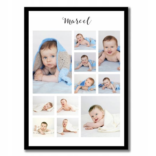 Plakat ze zdjęciem Twojego dziecka i imieniem, Sowia Aleja Inna marka
