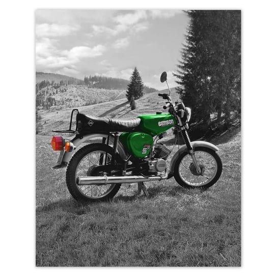 Plakat Zielony Simson S51 E, 40x50 cm ZeSmakiem