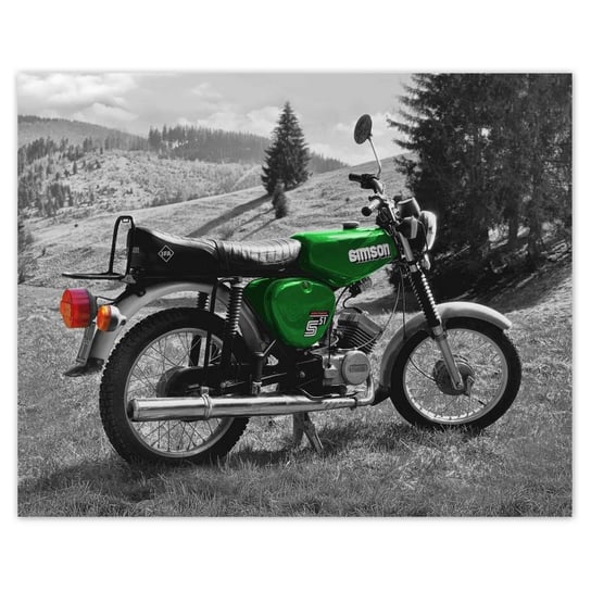 Plakat Zielony Simson S51 E, 50x40 cm ZeSmakiem