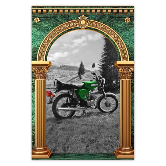 Plakat Zielony Simson S51 E, 80x120 cm ZeSmakiem