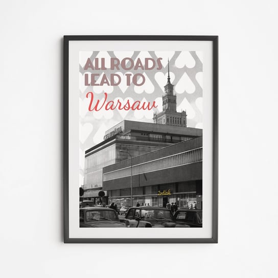 Plakat Zodiak All Roads Lead To Warsaw 21x30 Love Poland Design