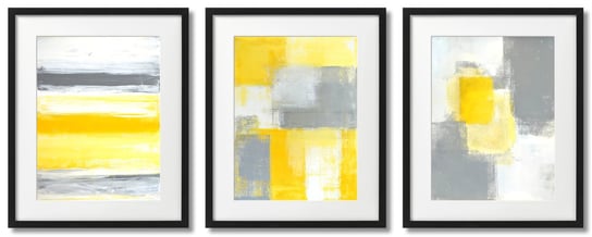 Plakaty Abstrakcje Żółte, Reprodukcje DEKORAMA