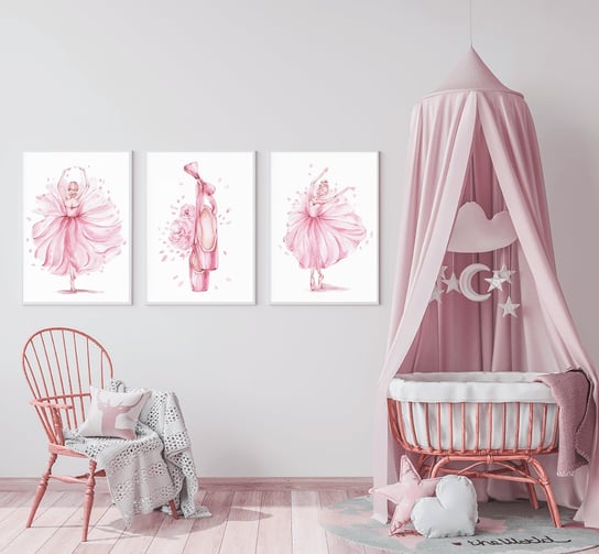 Plakaty dla dziewczynki Baletnica format 40x50cm Wallie Studio Dekoracji