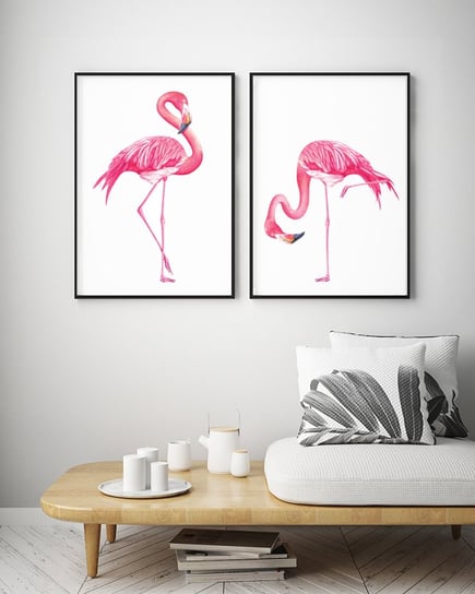 Plakaty Flamingi format A3 Wallie Studio Dekoracji