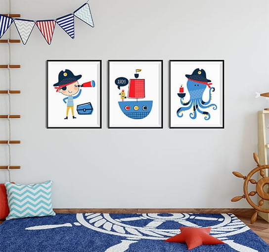 Plakaty marynarskie, Ahoy Przygodo! Format A2 Wallie Studio Dekoracji