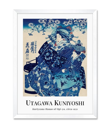 Plakaty obrazy orientalne do salonu sypialni japońska kurtyzana Japonia 32x42 cm iWALL studio