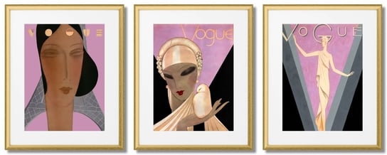 Plakaty Vogue Art Deco, Rózowe DEKORAMA