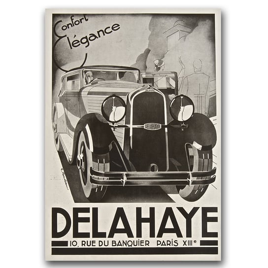 Plakaty w stylu retro Stary samochód A1 60x85 cm Vintageposteria