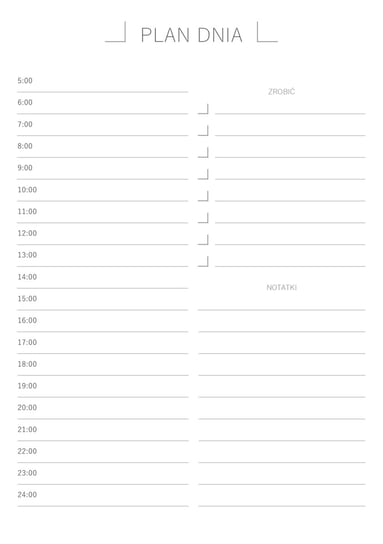 PLAN DNIA PLANER NOTES A5 26 kartek M - Zaplanowane | Sklep EMPIK.COM
