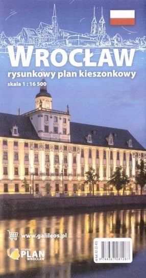 Plan kieszonkowy rysunkowy Wrocław Opracowanie zbiorowe