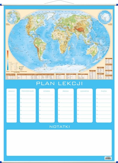 Plan lekcji - fizyczna mapa Świata, ArtGlob Artglob