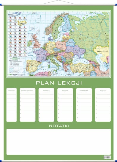 Plan lekcji - polityczna mapa Europy, ArtGlob Artglob