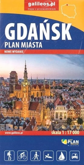 Plan miasta - Gdańsk 1:17 000 w.2022 Opracowanie zbiorowe