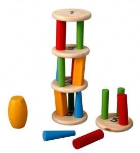 Plan Toys, gra zręcznościowa Wieża-równoważnia Plan Toys