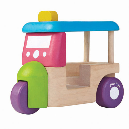 Plan Toys, mini auto Riksza Tuk Tuk Plan Toys
