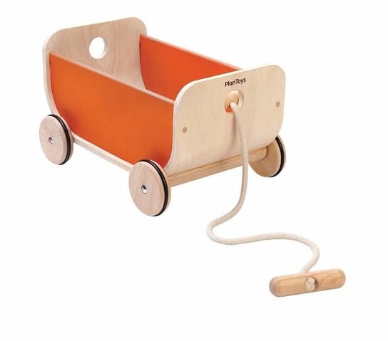 Plan Toys, PlanPreschool, wózek drewniany Wagon Plan Toys