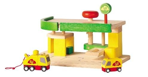 Plan Toys, Warsztat samochodowy, drewniany Plan Toys
