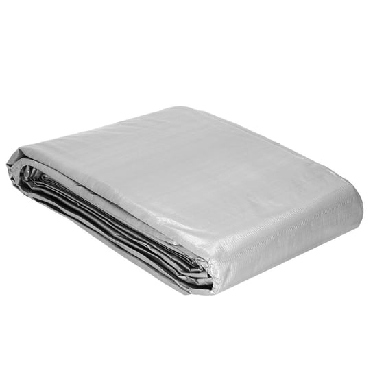 Plandeka 270G/M2 2X4M Gruba Płachta Zabezpieczająca Szara Springos