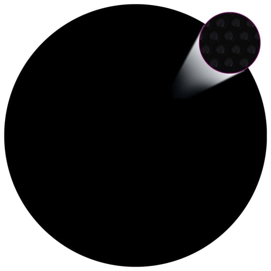 Plandeka solar 527 cm, czarna, PE z komorami powie / AAALOE Inna marka