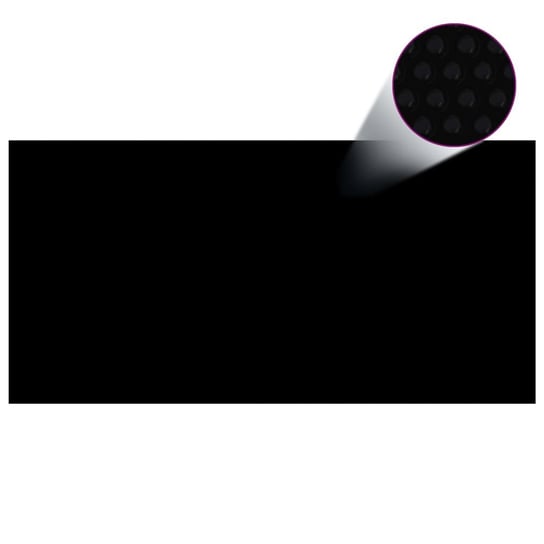 Plandeka solarna 488x244 cm, czarna, PE z komorami Zakito Europe