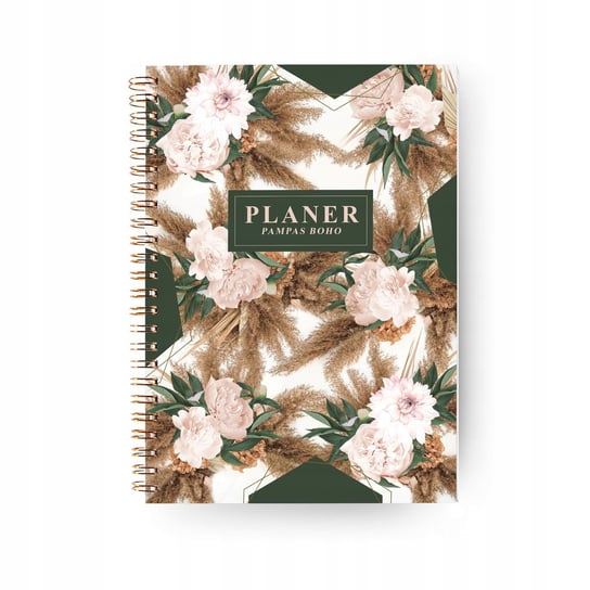 Planer A5 TYGODNIOWY Pionowy Pampas Boho Planerum