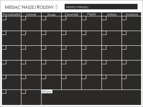 Planer Kalendarz Tablica Magnetyczna Na Lod Wk Inny Naklejkiozdobne